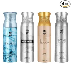 Ajmal AVID Pour Homme, Silver Shade, Shadow, and Evoke Silver Edition Him Deodorant Perfume