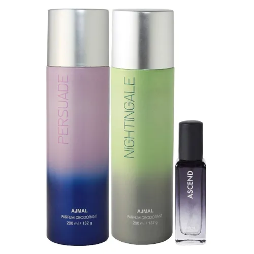 Image of Ajmal Persuade & Distraction Deo each 200ml & Ascend EDP 20MLPack of 3