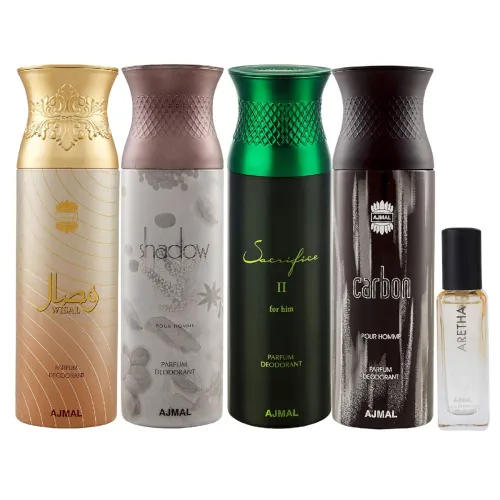 Image of Ajmal Wisal & Shadow Homme Deo each 200ML Pack of 5