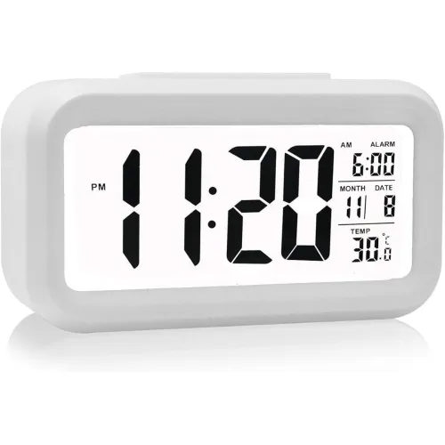 Image of Alarm clock, digital clock, table clock for Students, watch timer for study