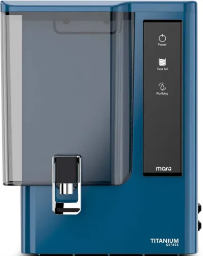 Image of MarQ Titanium Blue 8L RO+UV+UF+TDS+Alkaline+Copper Water Purifier (ISI Certified)