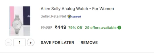 Image of Allen Solly Analog Watch - For Women 