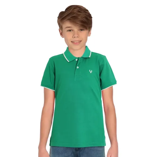 Image of Allen Solly Boy's Solid Regular Fit T-Shirt