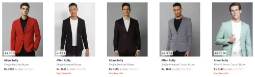 Image of Allen Solly Men Blazer minimum 50-55% Discount