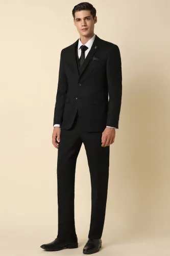 Image of Allen Solly Men Single Breasted - 2 button Solid Suit