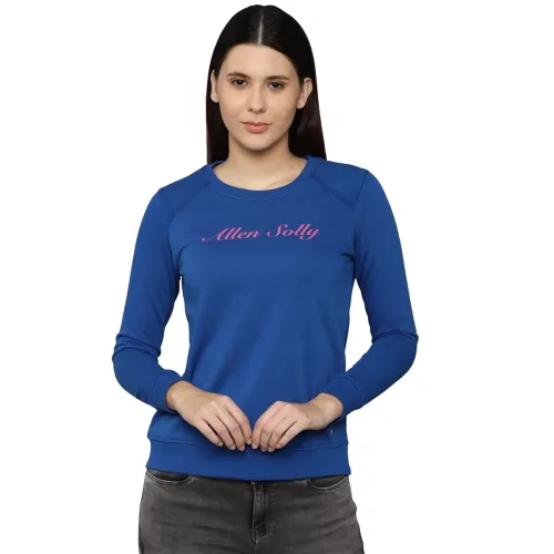 Image of Allen Solly Women Polyester Crew Neck Sweatshirt