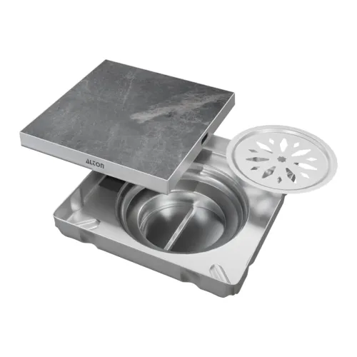 Image of ALTON SS-304 Grade 6x6 INCH Bathroom Grating Floor Drain Jali with Cockroach Trap