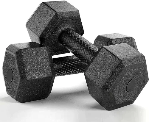 Image of AMAN FIT 10KG Hex Dumbbell Pair