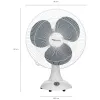 amazon basics 16-Inch Table Fan | Tilting Head | 1400 RPM | Silent Operation | 400mm Sweep Length (Grey) .