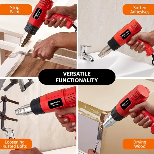 Image of Amazon Basics 1700W Heat Gun for Paint Removal, Plastic Welding & Shrinking