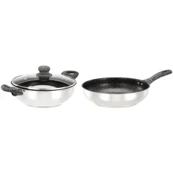 amazon basics 2pcs Impact Bottom Stainless Steel