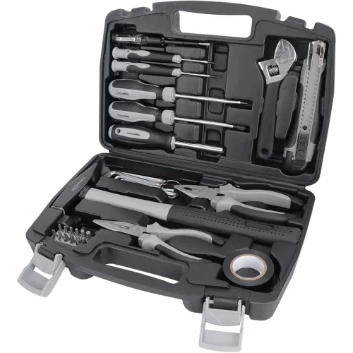 Image of amazon basics 32 Piece Household Tool Set, steel alloy
