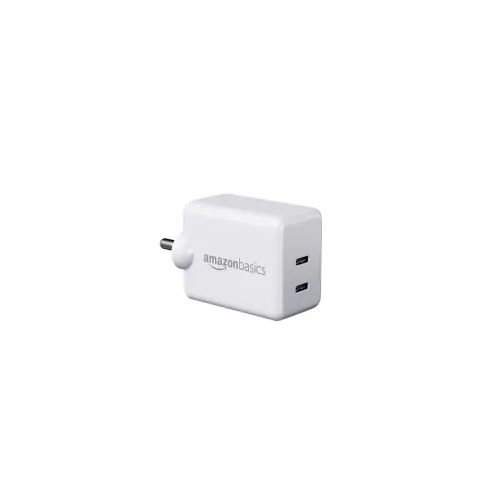 Image of Amazon Basics 45W Dual Type C PD Adapter