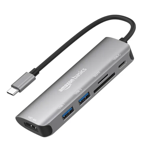 Image of Amazon Basics 6-in-1 Type C USB to HDMI Adapter