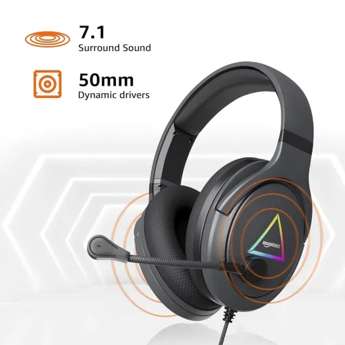 Image of Amazon Basics 7.1 Wired Gaming Headphones