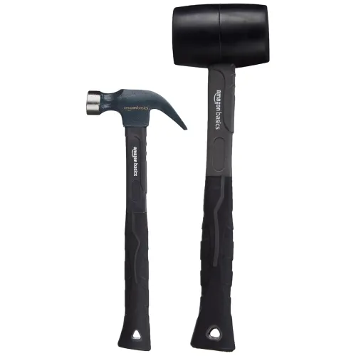 Image of Amazon Basics Claw Hammer & Rubber Mallet Hammer