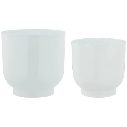 Image of amazon basics Metal Plant Pots with Drainage Hole (Set of 2)
