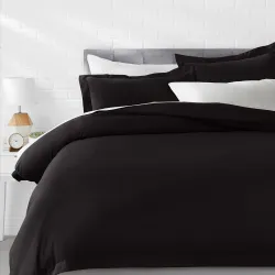 amazon basics Polyester Microfiber Quilt Cover Set with 2 Pillow Covers