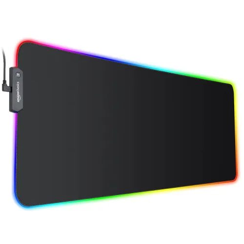 Image of Amazon Basics RGB Gaming Mouse Pad XL
