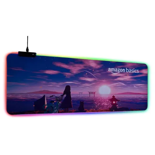 Image of Amazon Basics RGB Mousepad, 4.3 stars