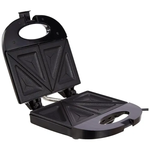 Image of Amazon Basics Sandwich Maker (2 Slice, Die Cast Aluminum, 1 Year Warranty)