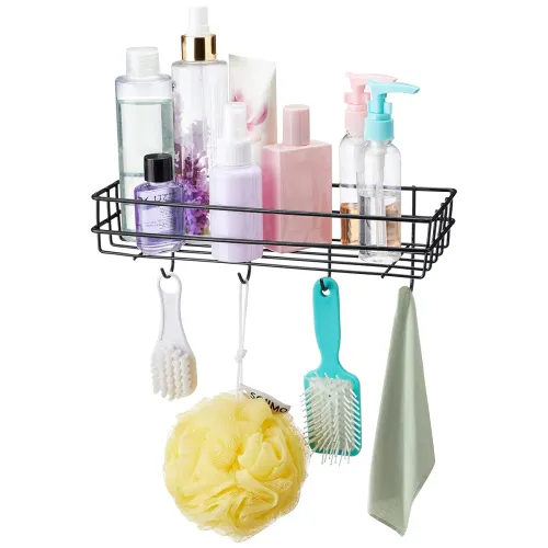 Image of Amazon Basics Self-Adhesive Multipurpose Bathroom Shelf