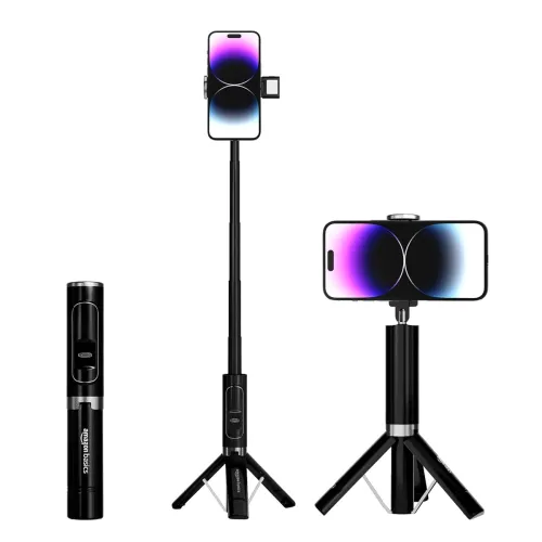 Image of Amazon Basics Selfie Stick with LED Light