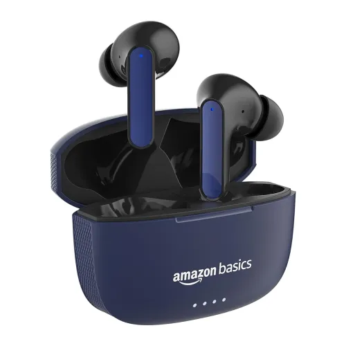 Image of amazon basics TWS in-Ear Earbuds (AB-A8) with Fast Charging up to 50 Hours of Playtime | .