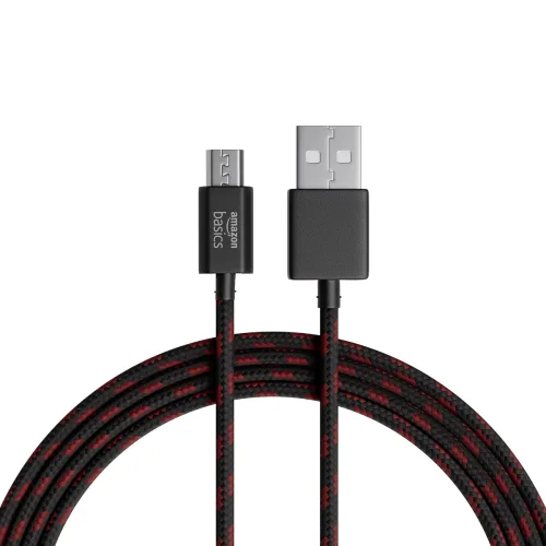 Image of amazon basics Type A to Micro USB Braided Cable