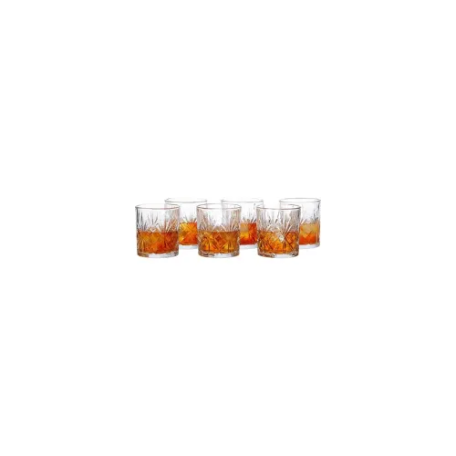 Image of amazon basics Whiskey Glass Set of 6 (320ml Each)