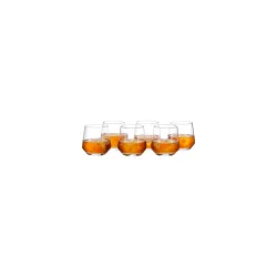 amazon basics Whiskey Glass Set of 6 (370ml Each)