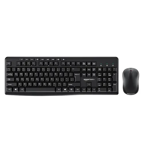 Image of Amazon Basics Wireless Keyboard and Mouse Combo
