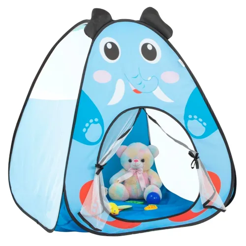 Image of Amazon Brand - Jam & Honey Elephant Popup Play Tent for Kids | Foldable Animal Themed Tent House |.