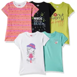 Amazon Brand - Jam & Honey T-Shirt (Pack of 5)