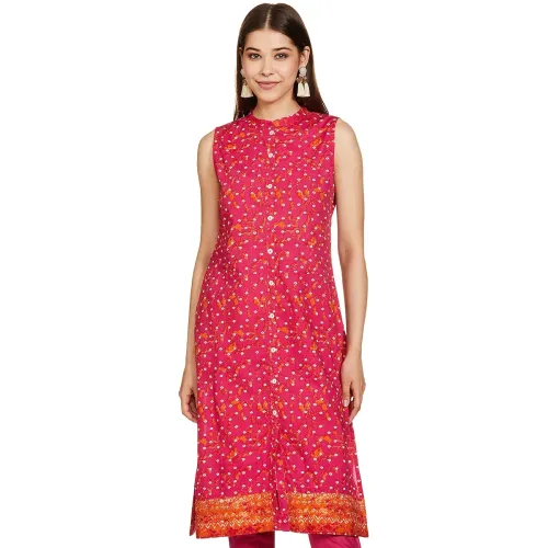 Image of Amazon Brand - Myx Women's Rayon Regular Fit Kurta