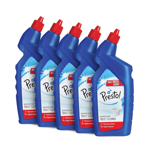 Image of Amazon Brand Presto! Disinfectant Toilet Cleaner 1L Pack of 5