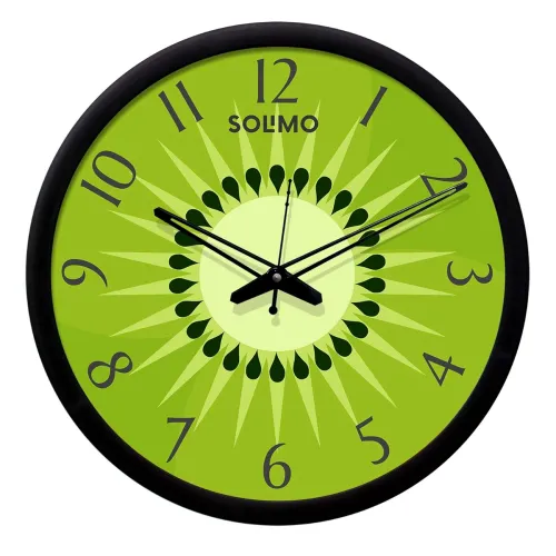 Image of Amazon Brand - Solimo 12-Inch Contemporary Wall Clock