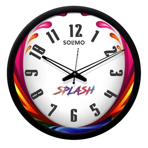 Image of Amazon Brand - Solimo 12-inch Sensation Wall Clock
