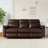 Amazon Brand - Solimo 3 Seater Leatherette Recliner