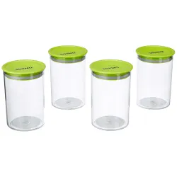 Amazon Brand - Solimo Airtight Plastic Storage Container Set (900ml)