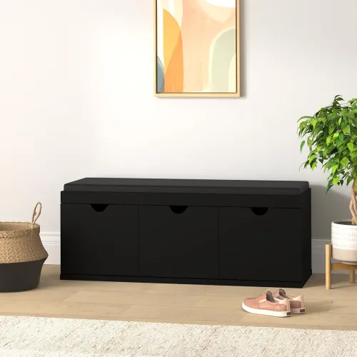 Image of Amazon Brand - Solimo Andro Engineered Wood 3-Door Shoe Rack