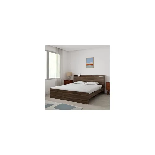 Image of Amazon Brand - Solimo Ashburn Engineered Wood King Bed with Headboard Storage