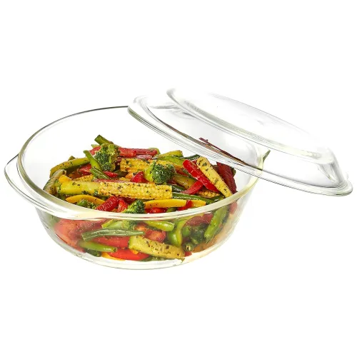 Image of Amazon Brand - Solimo Borosilicate Glass Casserole