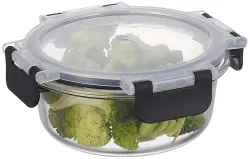 Amazon Brand - Solimo Borosilicate Glass Container 400ml