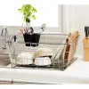 Amazon Brand - Solimo Dish Drainer with Cutlery Stand
