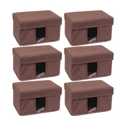 Amazon Brand - Solimo Fabric Rectangular Storage Box