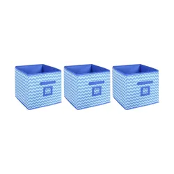 Amazon Brand -Solimo Printed Fabric Storage Box Set of 3