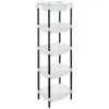 Amazon Brand - Solimo Five-Tier Multipurpose Plastic Rack for Kitchen