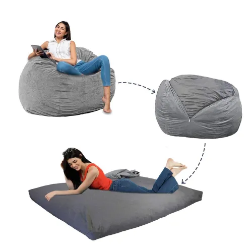 Image of Amazon Brand - Solimo Foam Bean Bag Sac
