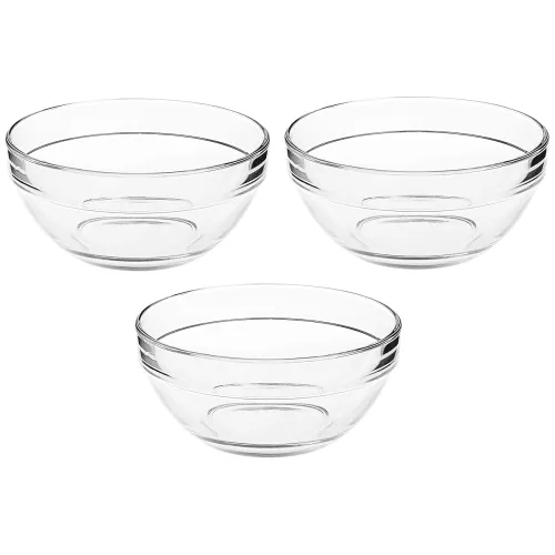 Image of Amazon Brand - Solimo Glass Bowls set (3 pieces)